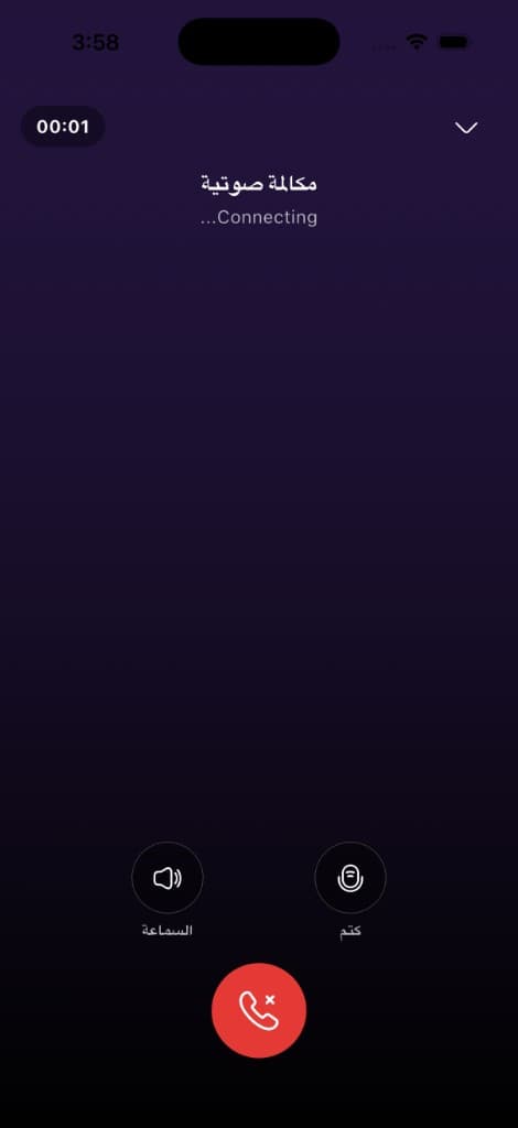 جلمسي — مكالمة صوتية جارية